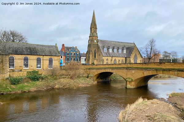 The River Wansbeck at Morpeth in Northumberland - (2) Picture Board by Jim Jones