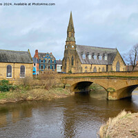 Buy canvas prints of The River Wansbeck at Morpeth in Northumberland - (2) by Jim Jones