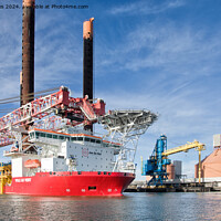 Buy canvas prints of Shipping on the River Blyth by Jim Jones