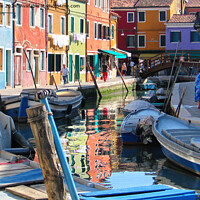 Buy canvas prints of Vivid Colours of Peaceful Burano by Jim Jones