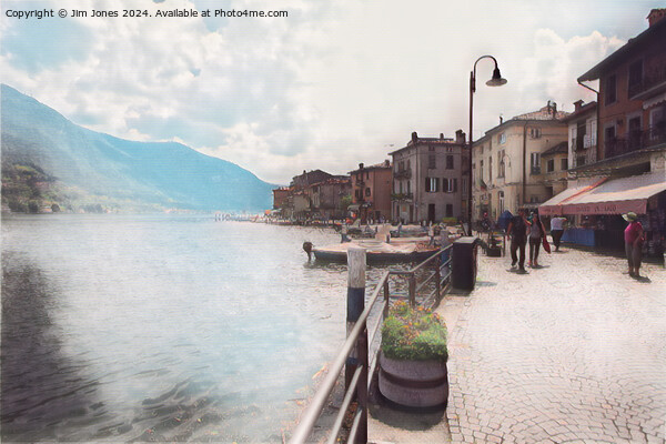 Dreamlike Lake Iseo, Italy Picture Board by Jim Jones