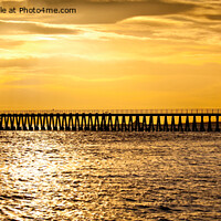 Buy canvas prints of December sunrise over the Old Wooden Pier - Panora by Jim Jones