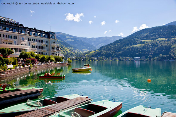 Sunshine on Lake Zell, Austria Picture Board by Jim Jones