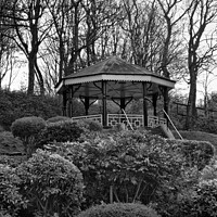 Buy canvas prints of The Bandstand in Northumberland Park North Shields by Jim Jones