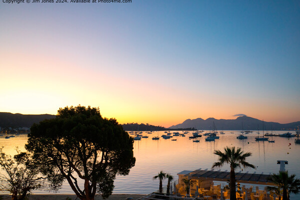 Sunrise over the Bay of Pollensa, Majorca Picture Board by Jim Jones