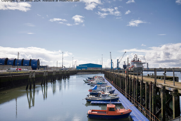 Small Boats moored on The River Blyth Picture Board by Jim Jones