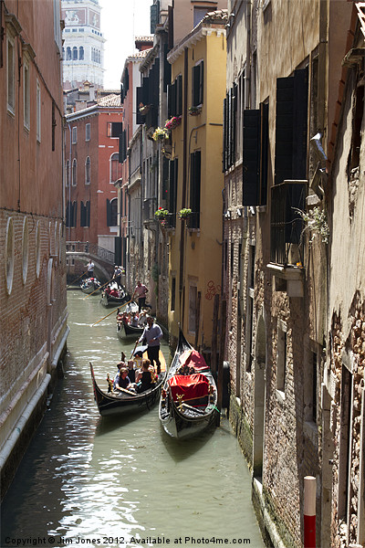 The Enchanting Chaos of Venices Canals Picture Board by Jim Jones