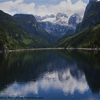 Buy canvas prints of A Tranquil Alpine Dream by Jim Jones