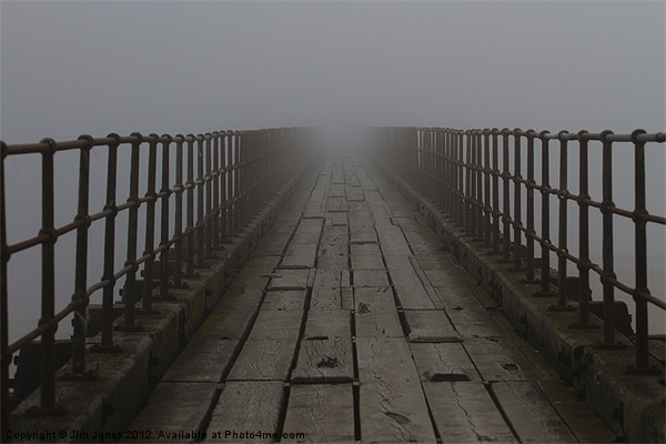 Disappearing into the Mist Picture Board by Jim Jones