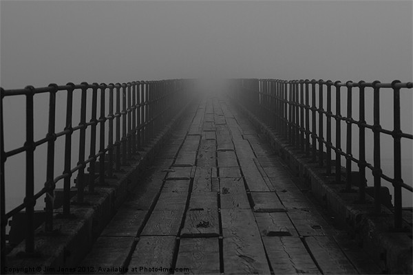 Disappearing into the Fog Picture Board by Jim Jones
