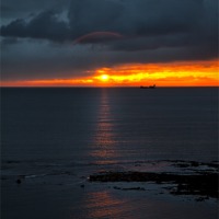 Buy canvas prints of Sun rise over the North Sea by Jim Jones