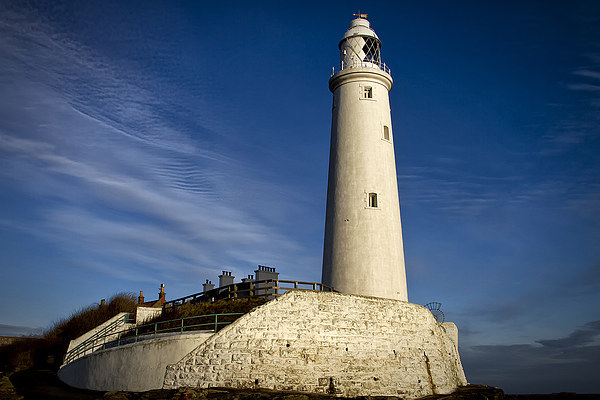 St Marys Lighthouse Picture Board by Jim Jones