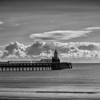 Buy canvas prints of  The Piers at Blyth in Northumberland by Jim Jones