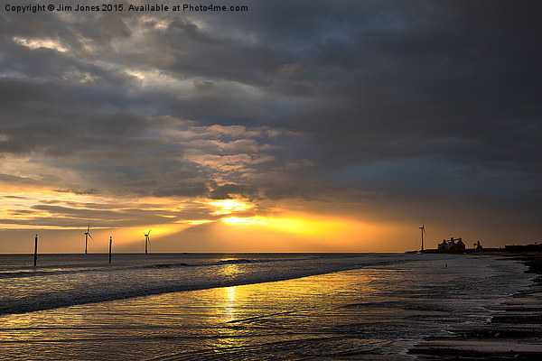  Daybreak on the beach Picture Board by Jim Jones