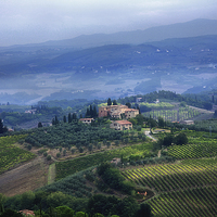 Buy canvas prints of  Tuscan Landscape by Jim Jones