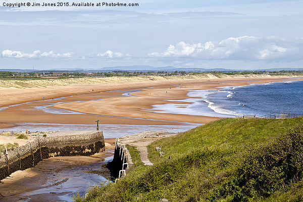 Northumbrian beach scene Picture Board by Jim Jones
