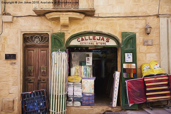  Valletta General Store Picture Board by Jim Jones