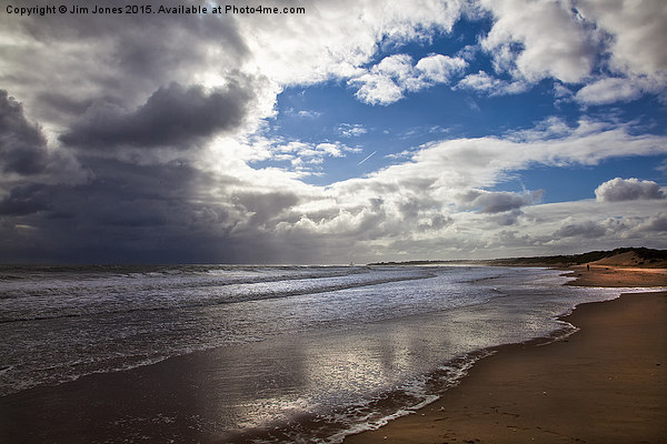  Northumbrian beach scene Picture Board by Jim Jones