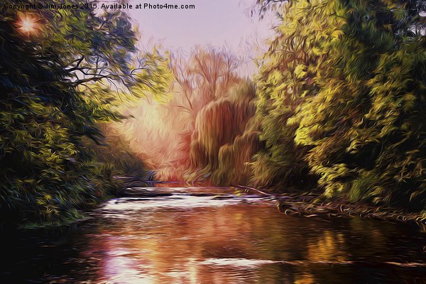  Autumn on the River Blyth Picture Board by Jim Jones