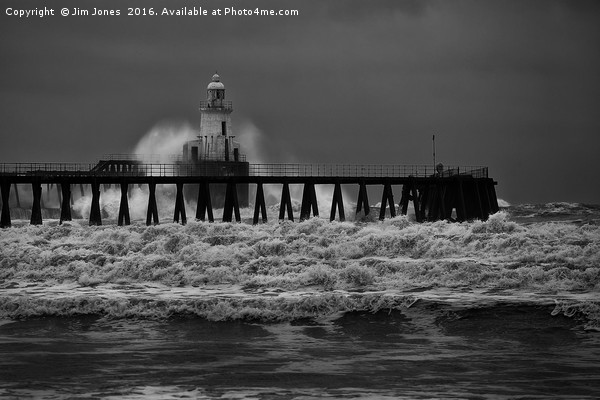 Storm in Black and White Picture Board by Jim Jones