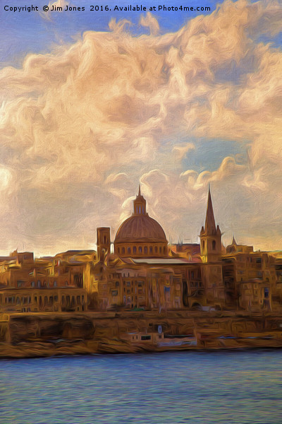 Artistic Valletta Picture Board by Jim Jones