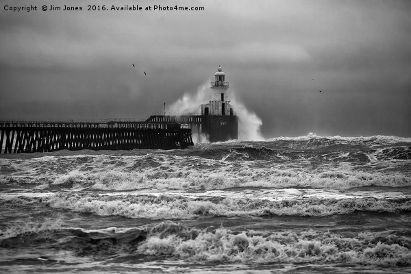 Storm in Black & White Picture Board by Jim Jones