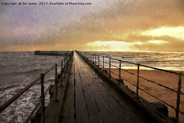 The Old Wooden Pier Picture Board by Jim Jones