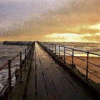 Buy canvas prints of The Old Wooden Pier by Jim Jones