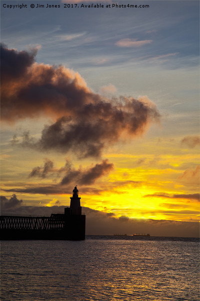 North Sea daybreak Picture Board by Jim Jones