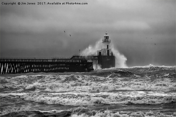 Storm in black and white Picture Board by Jim Jones