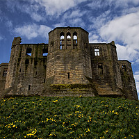 Buy canvas prints of Warkworth Castle in springtime by Jim Jones
