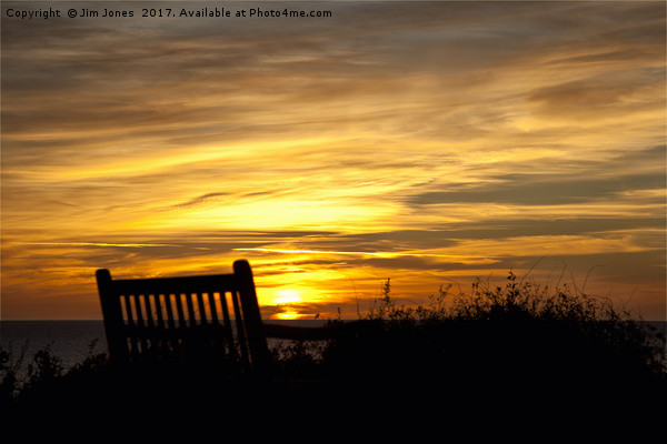 Take a seat for sunrise Picture Board by Jim Jones