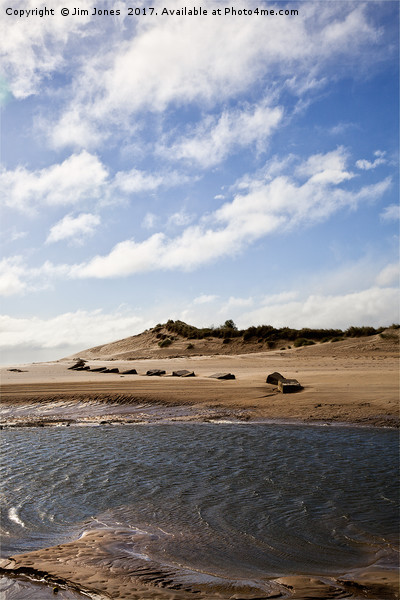 The Sand Dunes at Alnmouth Picture Board by Jim Jones