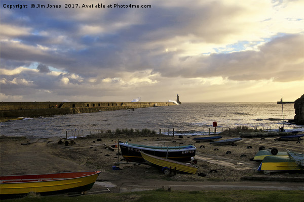 Morning sunshine at Tynemouth Picture Board by Jim Jones