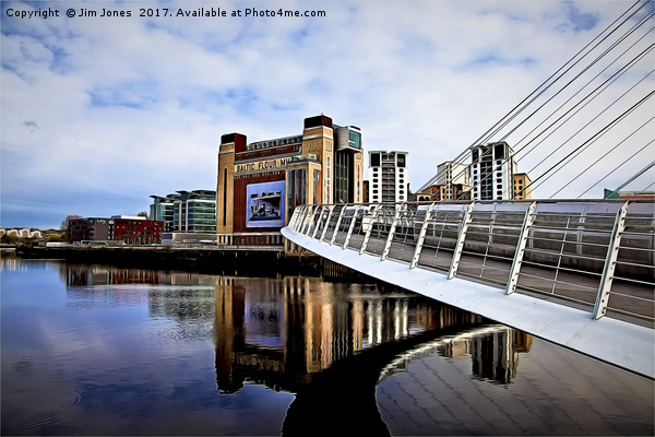 Artistic Newcastle upon Tyne Picture Board by Jim Jones