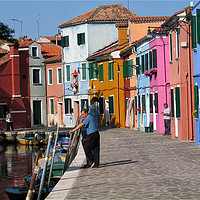 Buy canvas prints of Colourful Burano by Jim Jones