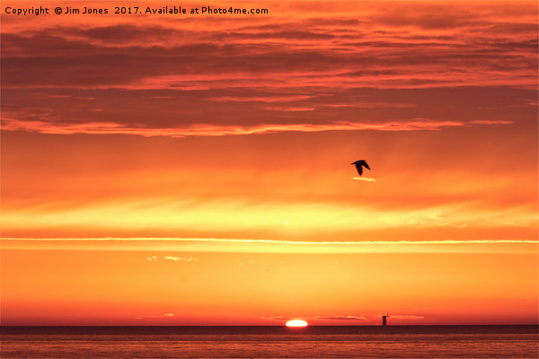 Stunning North Sea Sunrise Picture Board by Jim Jones
