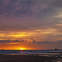 Buy canvas prints of North Sea Sunrise by Jim Jones