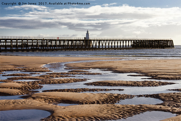 The Piers from Blyth beach Picture Board by Jim Jones