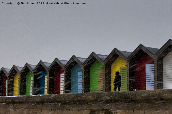 Beach Huts for hire - Heating optional Picture Board by Jim Jones