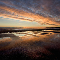 Buy canvas prints of Wet sand reflections. by Jim Jones