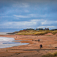 Buy canvas prints of January on the beach by Jim Jones