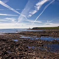 Buy canvas prints of Collywell Bay at low tide by Jim Jones