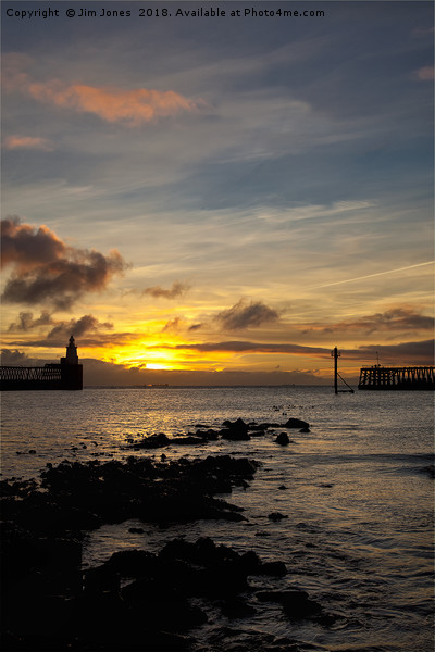 Northumbrian daybreak Picture Board by Jim Jones
