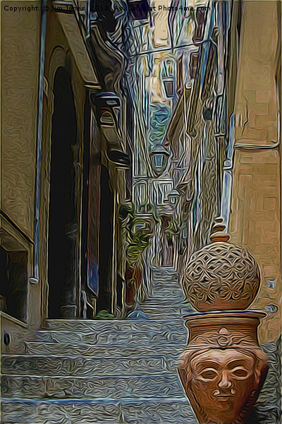 Side street in Sicily Picture Board by Jim Jones