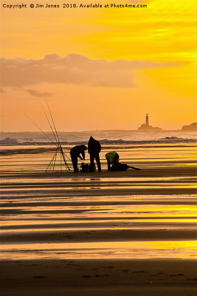 Fishermen at Sunrise (2) Picture Board by Jim Jones