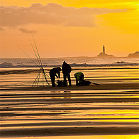 Buy canvas prints of Fishermen at Sunrise (2) by Jim Jones