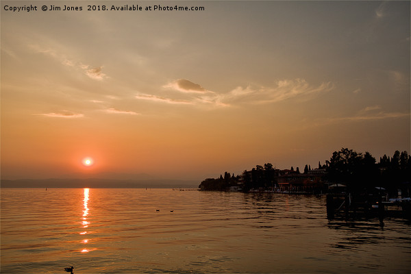 End of the day at Sirmione Picture Board by Jim Jones