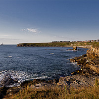 Buy canvas prints of Collywell Bay in morning Sunshine by Jim Jones