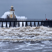 Buy canvas prints of Stormy weather at the river mouth by Jim Jones